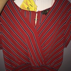 Red crop top